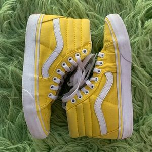Yellow Vans Sk8-His